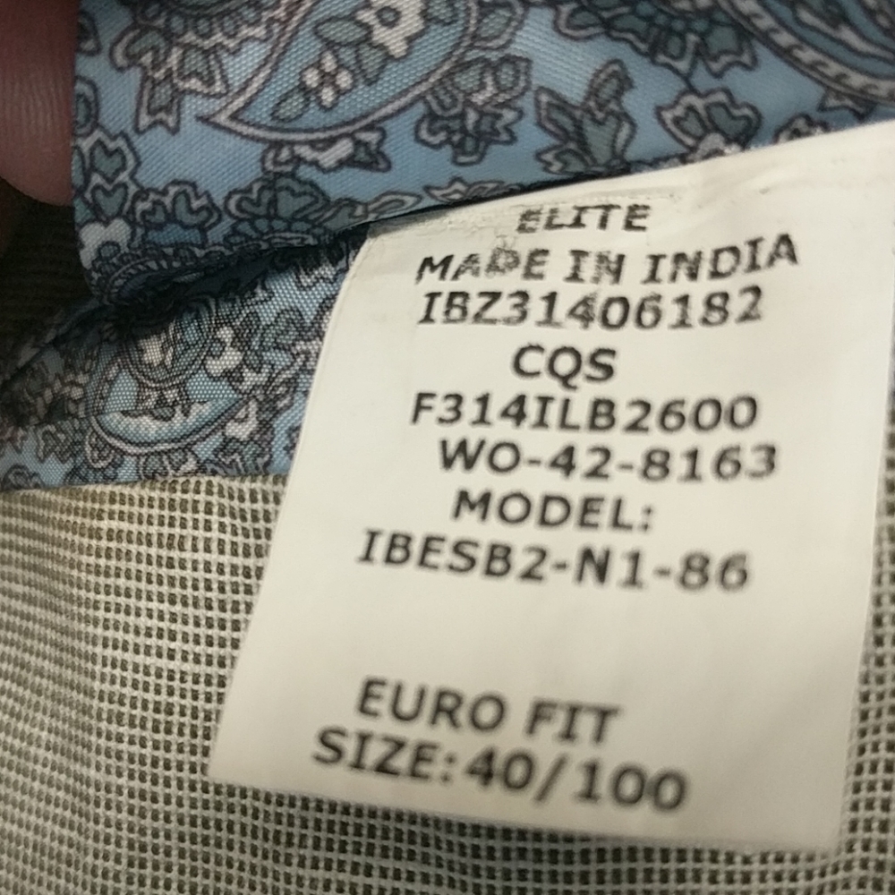 Peter England elite 100% linen jacket eurofit  40 - Picture 7 of 8